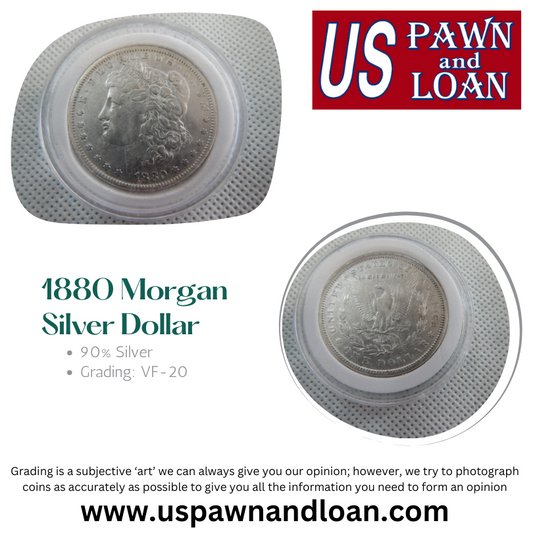 1880 Morgan Silver Dollar | US Pawn and Loan