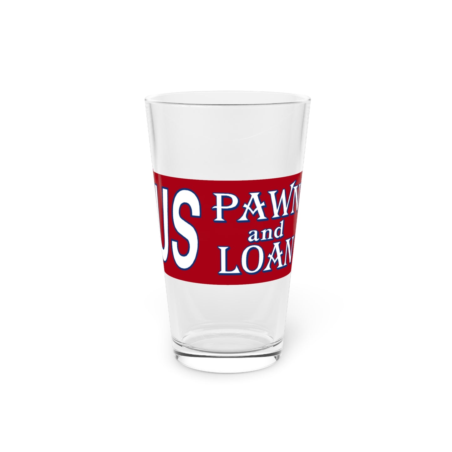 Pint Glass, 16oz | US Pawn and Loan