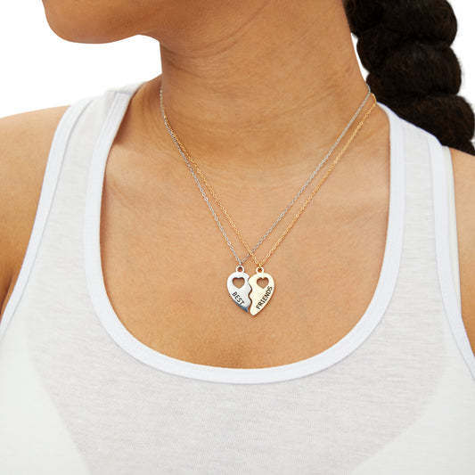 BFF Half Heart Necklace Set | US Pawn and Loan