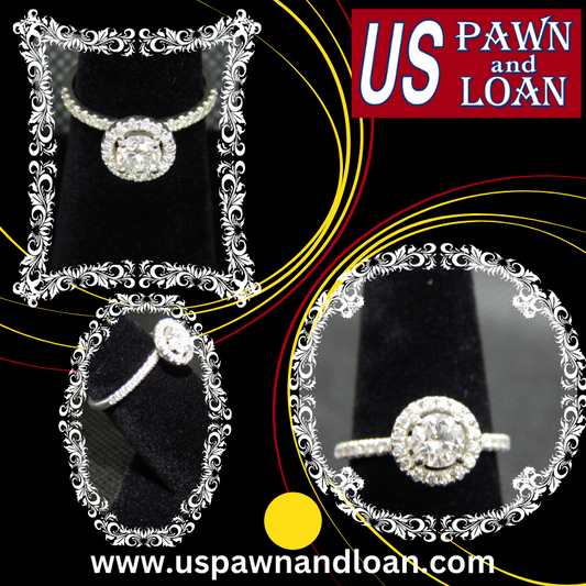 14k White Gold Diamond Symphony Ring | US Pawn and Loan